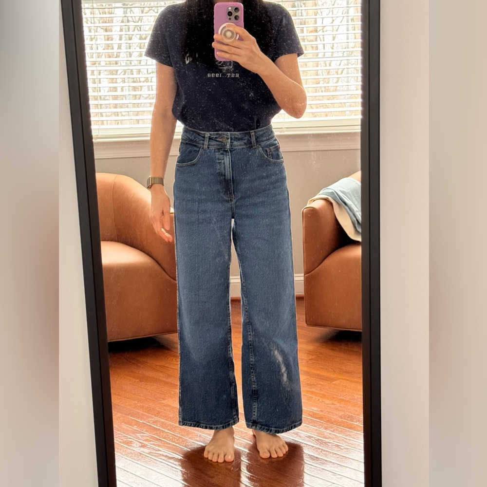 Sezane Le Crop Women Jeans - Blue - Picture 6 of 8